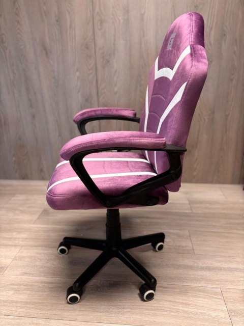 Fotel obrotowy do biurka MARIO ALCANTARA PURPLE + WHITE