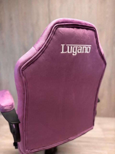 Fotel obrotowy do biurka MARIO ALCANTARA PURPLE + WHITE