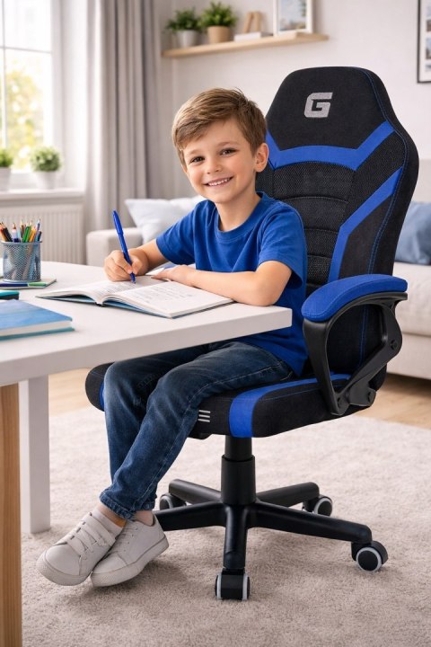 Fotel obrotowy do biurka MARIO BLUE