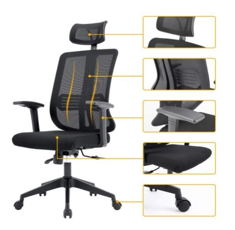 Fotel obrotowy do biurka PANAMA MESH