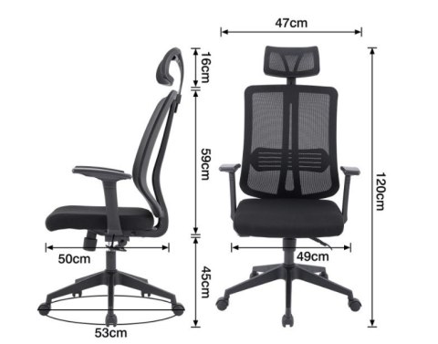 Fotel obrotowy do biurka PANAMA MESH