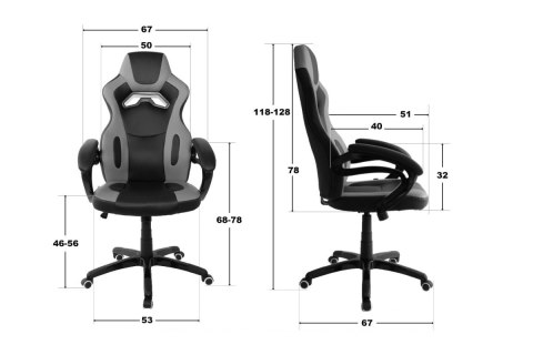 Fotel obrotowy do biurka REVENTON ALCANTARA SPC