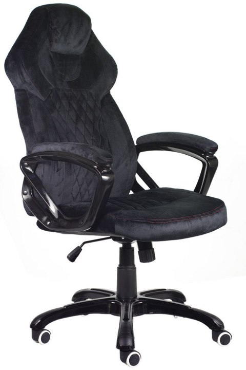 Fotel obrotowy do biurka SPIDER BLACK ALCANTARA