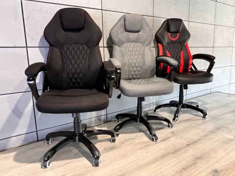 Fotel obrotowy do biurka SPIDER BLACK FABRIC SPC