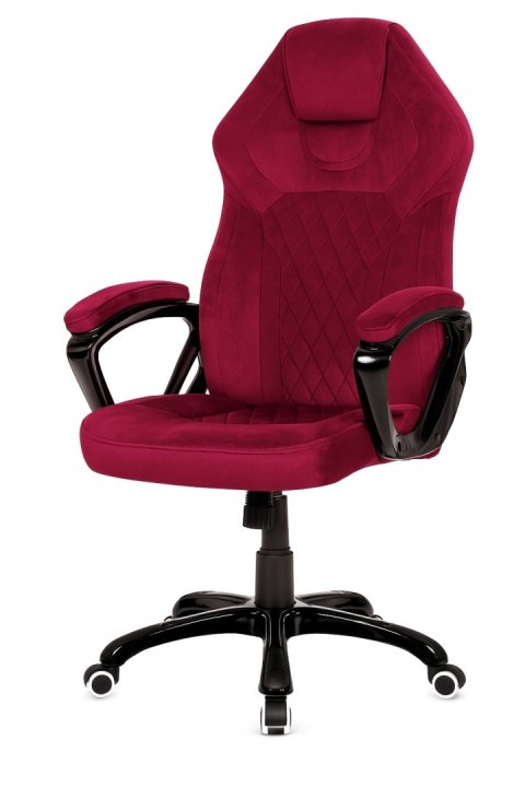 Fotel obrotowy do biurka SPIDER BURGUNDY ALCANTARA