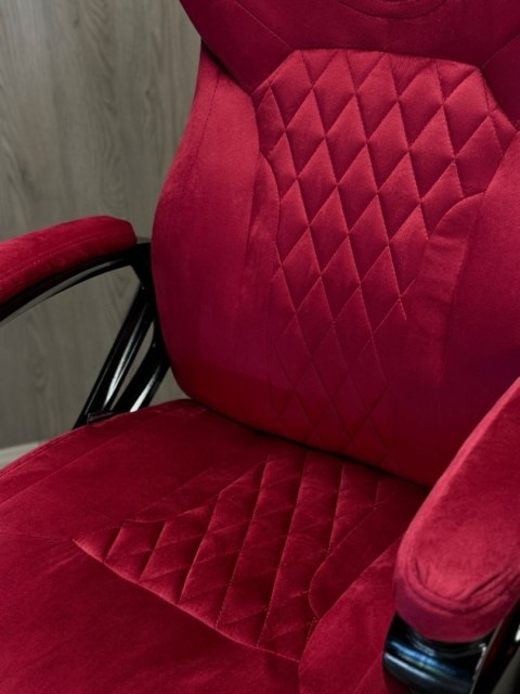 Fotel obrotowy do biurka SPIDER BURGUNDY ALCANTARA