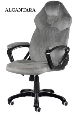 Fotel obrotowy do biurka SPIDER GREY ALCANTARA