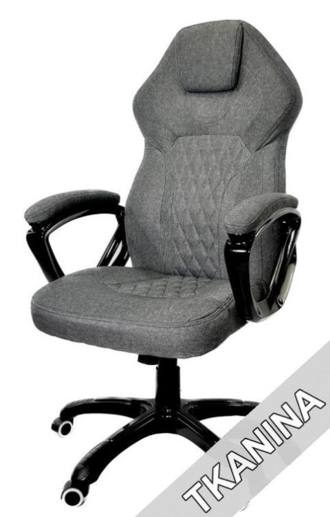 Fotel obrotowy do biurka SPIDER GREY FABRIC SPC