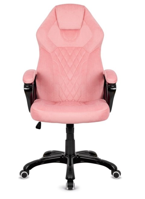 Fotel obrotowy do biurka SPIDER PINK ALCANTARA