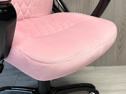 Fotel obrotowy do biurka SPIDER PINK ALCANTARA