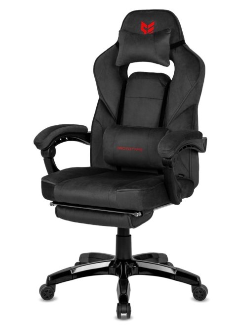 Fotel obrotowy do biurka TITAN BLACK ALCANTARA PRO