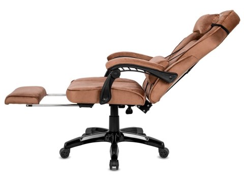 Fotel obrotowy do biurka TITAN BROWN ALCANTARA PRO