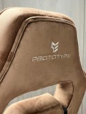 Fotel obrotowy do biurka TITAN BROWN ALCANTARA PRO