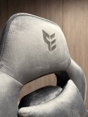 Fotel obrotowy do biurka TITAN GREY ALCANTARA PRO OUTLET