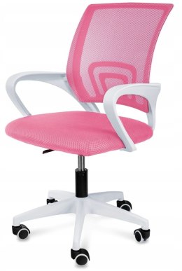 Fotel obrotowy do biurka VENTO PINK MESH II GATUNEK