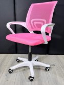 Fotel obrotowy do biurka VENTO PINK MESH II GATUNEK