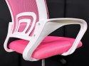 Fotel obrotowy do biurka VENTO PINK MESH II GATUNEK