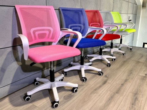 Fotel obrotowy do biurka VENTO PINK MESH II GATUNEK