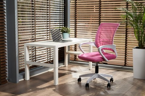 Fotel obrotowy do biurka VENTO PINK MESH II GATUNEK