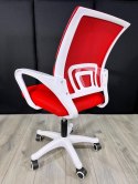 Fotel obrotowy do biurka VENTO RED MESH