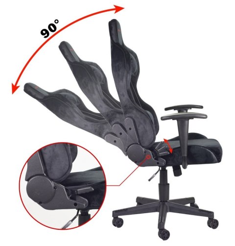 Fotel obrotowy gamingowy DIAVEL ALCANTARA PRO-XL