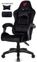 Fotel obrotowy gamingowy ENZO XL BLACK ALCANTARA