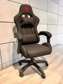 Fotel obrotowy gamingowy ENZO XL BLACK FABRIC OUTLET