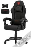 Fotel obrotowy gamingowy ENZO XL BLACK FABRIC
