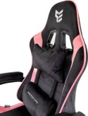 Fotel obrotowy gamingowy ENZO XL BLACK PINK ALCANTARA