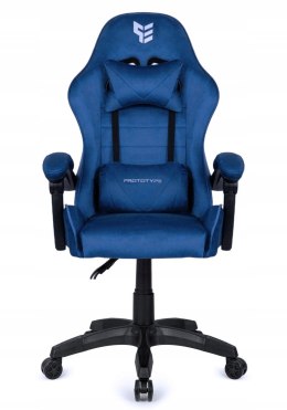 Fotel obrotowy gamingowy ENZO XL BLUE ALCANTARA