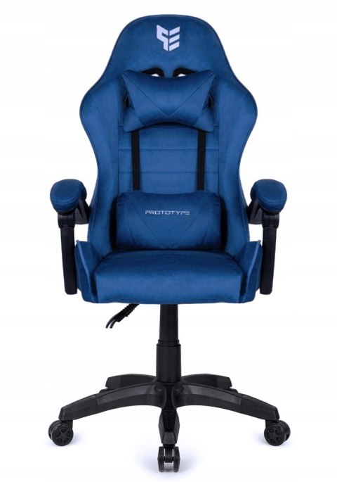 Fotel obrotowy gamingowy ENZO XL BLUE ALCANTARA