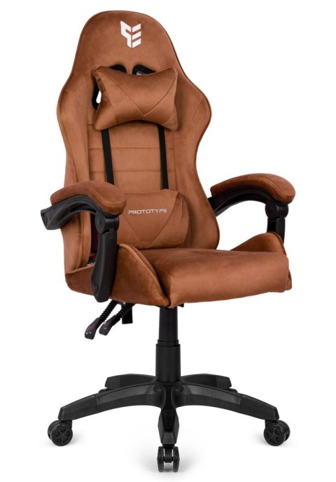 Fotel obrotowy gamingowy ENZO XL BROWN ALCANTARA