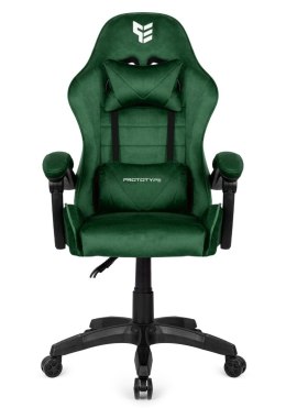 Fotel obrotowy gamingowy ENZO XL DARK GREEN ALCANTARA