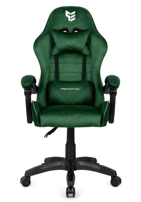 Fotel obrotowy gamingowy ENZO XL DARK GREEN ALCANTARA