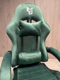 Fotel obrotowy gamingowy ENZO XL DARK GREEN ALCANTARA