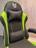 Fotel obrotowy gamingowy ENZO XL GREEN FABRIC OUTLET