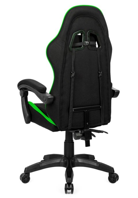Fotel obrotowy gamingowy ENZO XL GREEN FABRIC
