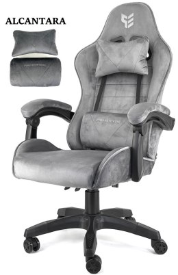 Fotel obrotowy gamingowy ENZO XL GREY ALCANTARA