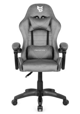 Fotel obrotowy gamingowy ENZO XL GREY ALCANTARA