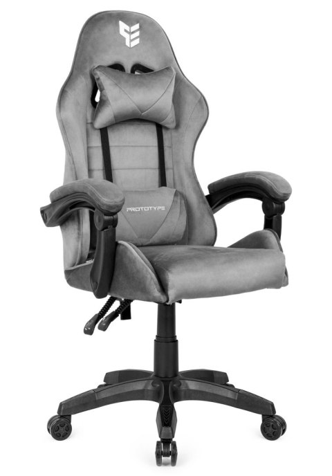 Fotel obrotowy gamingowy ENZO XL GREY ALCANTARA