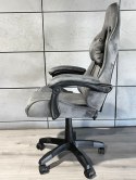 Fotel obrotowy gamingowy ENZO XL GREY ALCANTARA