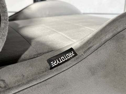 Fotel obrotowy gamingowy ENZO XL GREY ALCANTARA