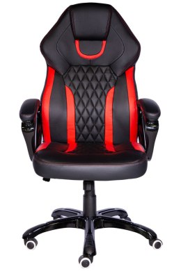 Fotel obrotowy SPIDER BLACK RED PU OUTLET