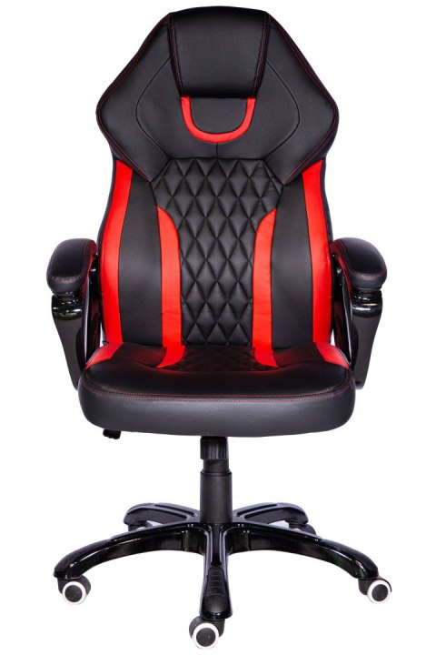 Fotel obrotowy SPIDER BLACK RED PU OUTLET