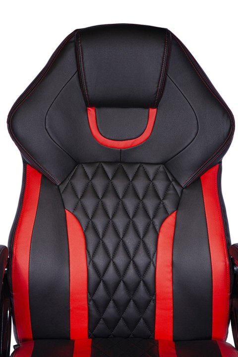 Fotel obrotowy SPIDER BLACK RED PU OUTLET