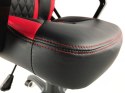 Fotel obrotowy SPIDER BLACK RED PU OUTLET