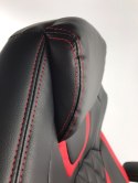 Fotel obrotowy SPIDER BLACK RED PU OUTLET
