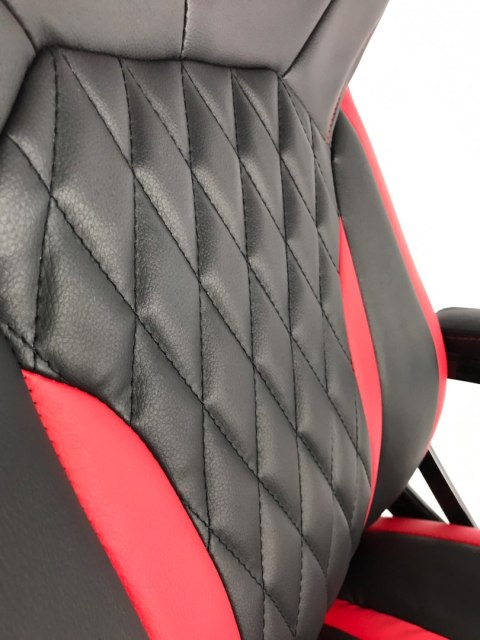 Fotel obrotowy SPIDER BLACK RED PU OUTLET