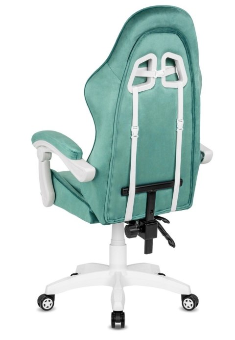 Fotel obrotowy gamingowy ENZO XL MINT ALCANTARA ICE OUTLET