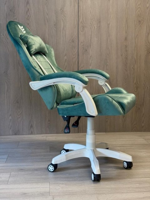 Fotel obrotowy gamingowy ENZO XL MINT ALCANTARA ICE OUTLET